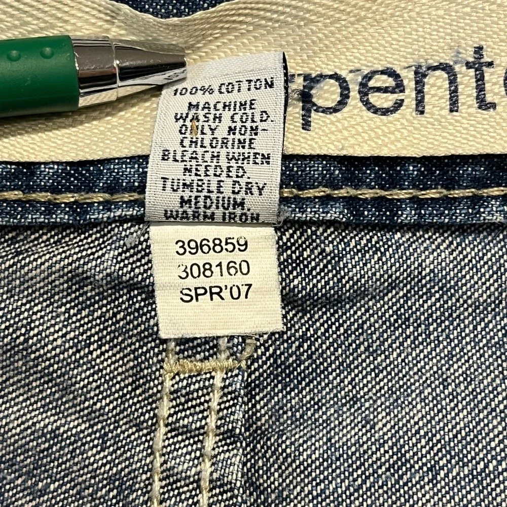 Vintage Gap Carpenter Jeans Mens 40x30 Blue Denim Utility Workwear Pants